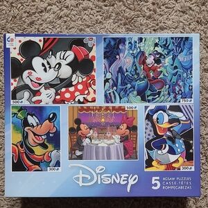 Disney Mickey & Friends 5 in 1 Multipack Jigsaw Puzzles by Ceaco - BRAND NEW